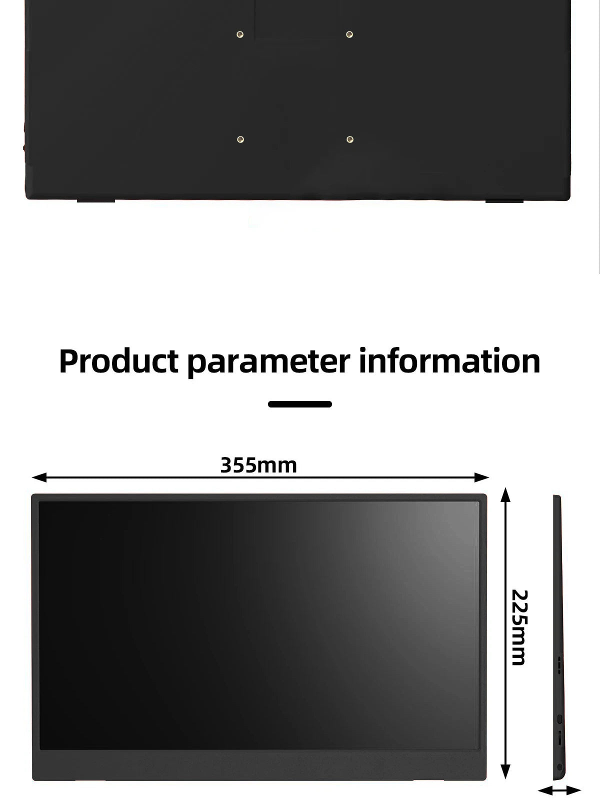 15.6 Inch Portable Monitor - 1080P HD Display With HDR10, IPS Screen & USB C