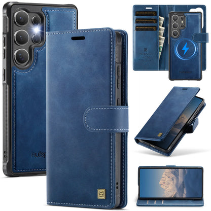 Leather Phone Case 2-in-1 Detachable Wallet Cover With Card Holder For Samsung Galaxy S25 Plus