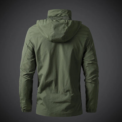 Men's Windproof Jacket – Breathable Cycling Jacket With Hooded Collar | Outdoor Gear