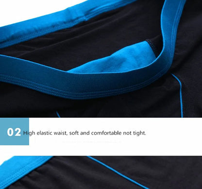 6pcs/Lot Large Size Seamless Underwear Men Solid Cotton Boxer Shorts Men's Panties Breathable Boxers Mens Pack Underpants Man