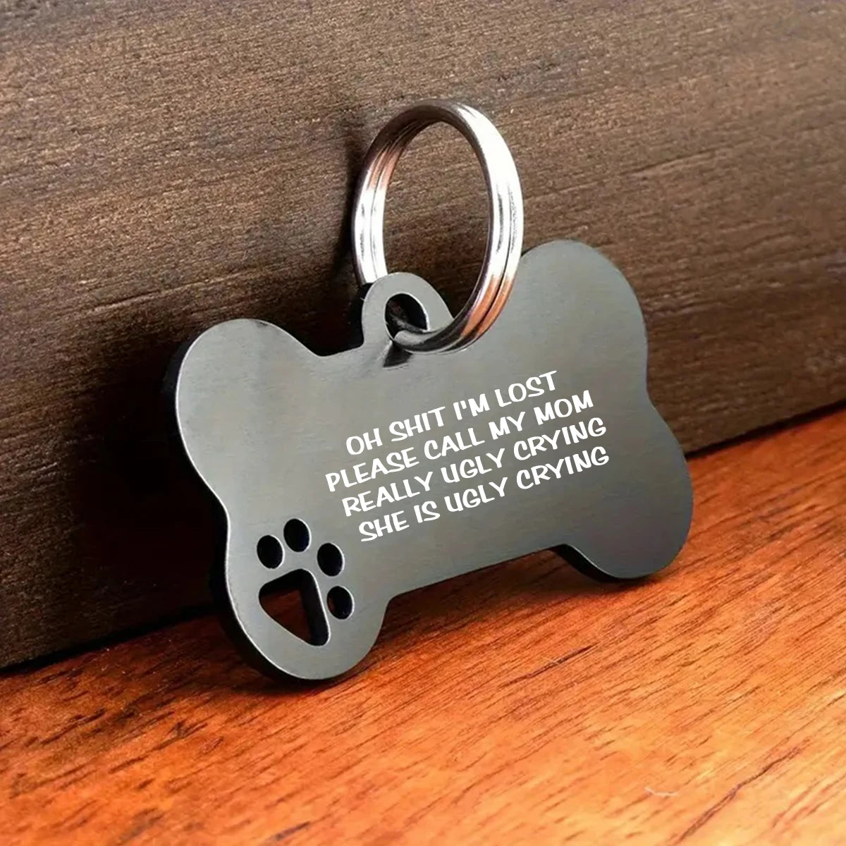 1pc carved dog tag, double-sided carved nameplate, customized collar tag, personalized cat tag, dog identity tag, pet surname ta