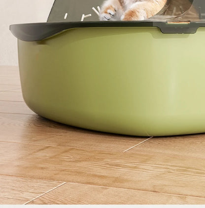 Large Capacity Cat Litter Box - Anti-Splash Plastic Cat Toilet - ZOOMNSTORE