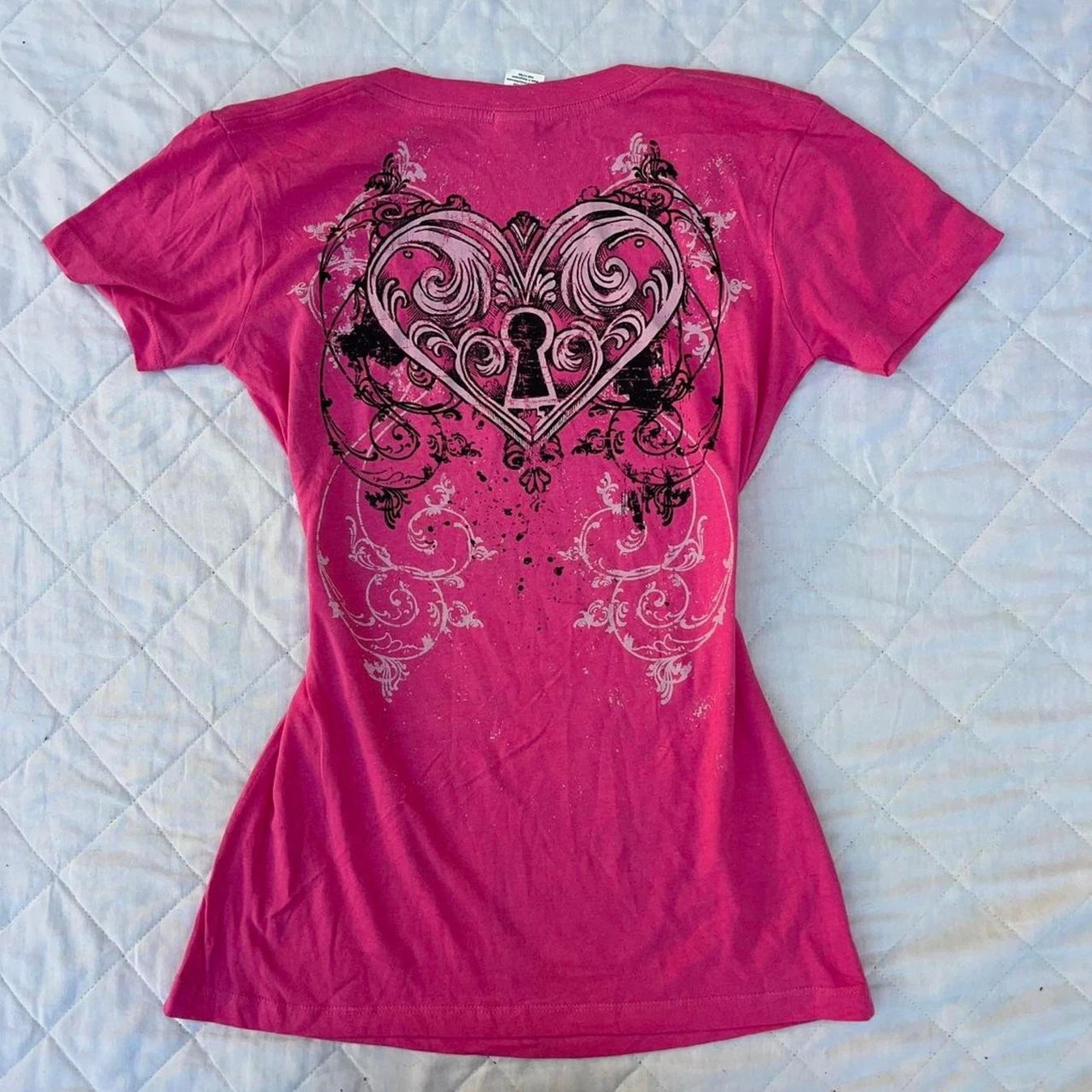 Summer New Millennium Women's Y2K Slim Fit T-Shirt Spicy Girl Retro Style Women's Printed Top