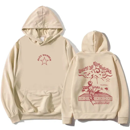 Alex Warren You'll Be Alright, Kid Hoodies Fashion Long Sleeve Hooded Sweatshirts Casual Design Graphic Print Pullovers Unisex