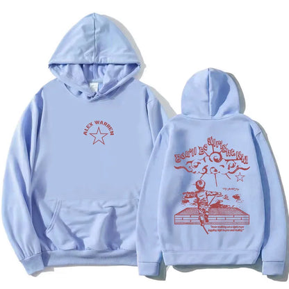 Alex Warren You'll Be Alright, Kid Hoodies Fashion Long Sleeve Hooded Sweatshirts Casual Design Graphic Print Pullovers Unisex