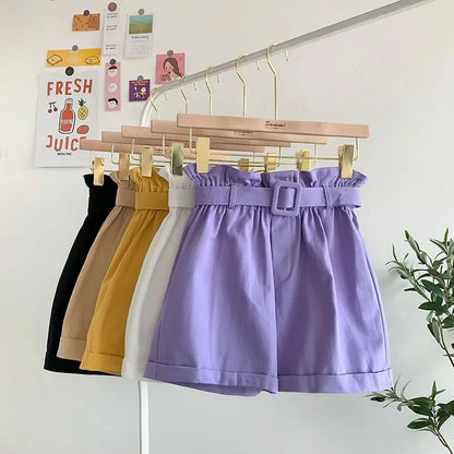 Korean Girls Casual Shorts - Thin Summer Trousers for Kids 3-12Yrs