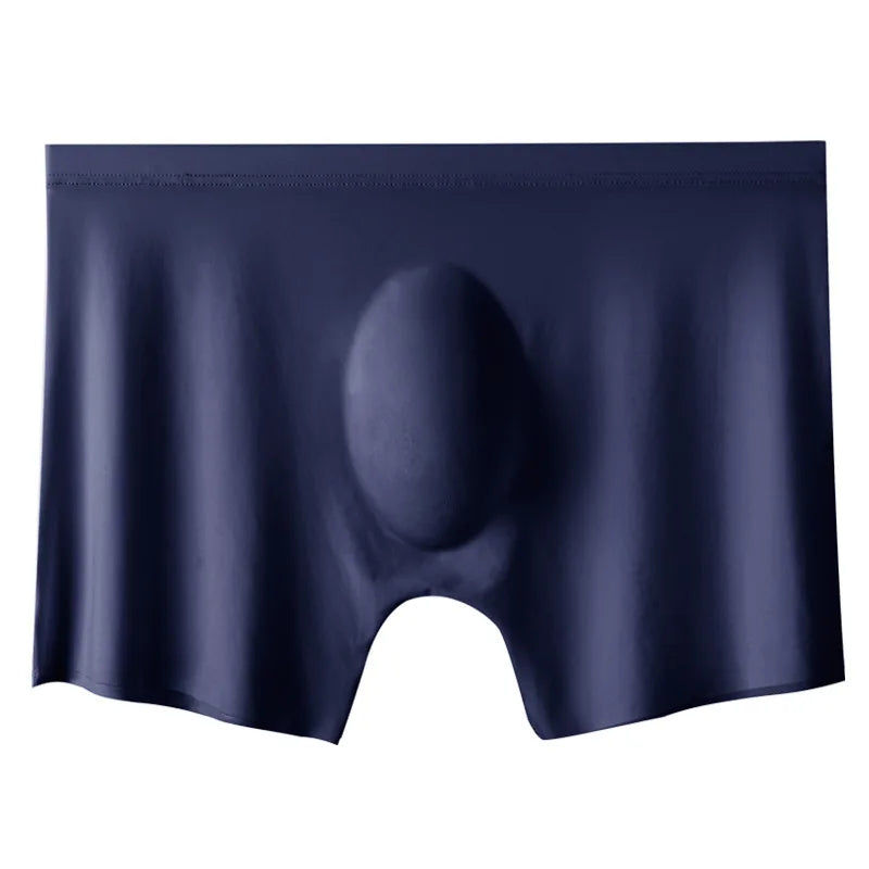 1 Pc Mens Boxer Shorts Ice Silk Men Panties Seamless Sexy Underwear Man Underpants Panties Male Ultra-thin Breathable Briefs