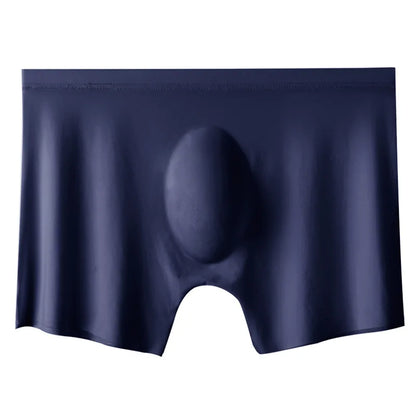 1 Pc Mens Boxer Shorts Ice Silk Men Panties Seamless Sexy Underwear Man Underpants Panties Male Ultra-thin Breathable Briefs