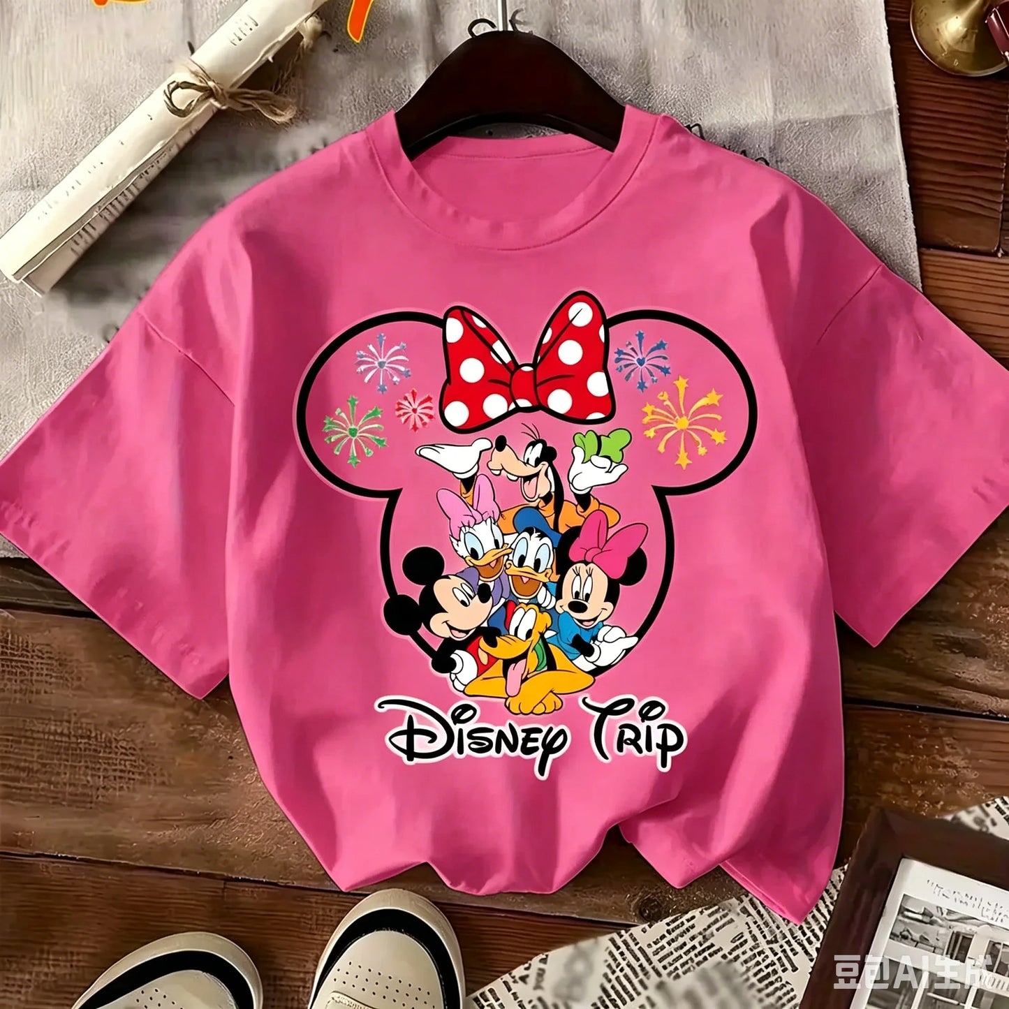 Best-selling Children's Disney Princess Castle 100% Cotton T-shirt - Soft, Comfortable and Cute Top