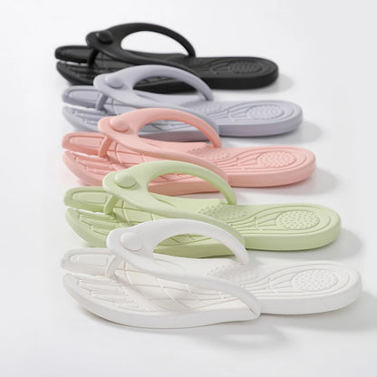 Hot Sale Men Travel Portable Flip-flops Folding Slippers Indoor And Outdoor Soft-soled Beach Hotel Couple Sandals Woman Slides