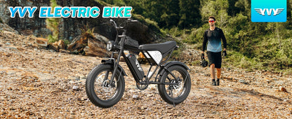 YVY K20 Lite 1500W Electric Bike for Adults 30MPH 48V 15.6Ah Off-road Trail 20*4 Inch Fat Tire E Bike 7 Speed Mountain Bike