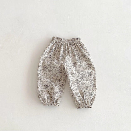Casual Loose Trousers Full Print Pants Outer Wear New Design Pants Boys And Girls Lovely Versatile Trousers  Summer Clothes