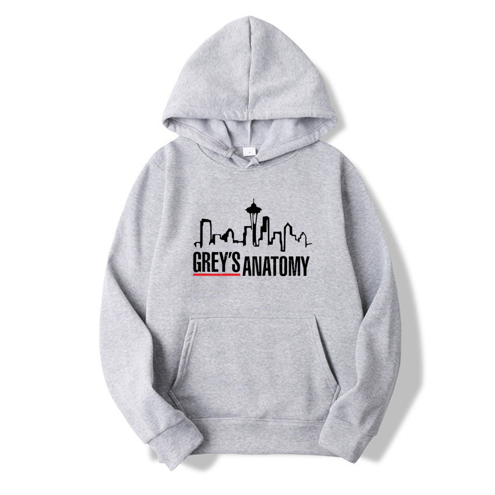 Grey's Anatomy Hoodie Grey Sloan Memorial Hospital Hoodies Women Long Sleeve Pullovers Casual Tops Tv Show Inspired Sweatshirt
