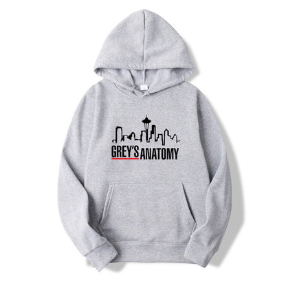 Grey's Anatomy Hoodie Grey Sloan Memorial Hospital Hoodies Women Long Sleeve Pullovers Casual Tops Tv Show Inspired Sweatshirt