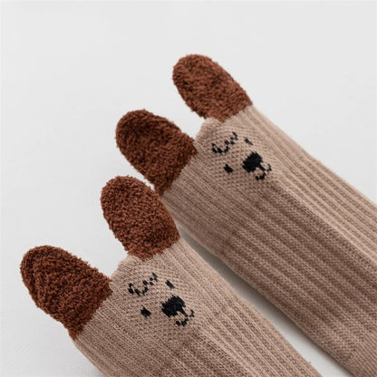 Cute Kids Socks For Girls Boys Soft Cotton Baby Toddler Boy Girl Sock Cartoon Children's Short Socks Autumn Winter 0-8Years New