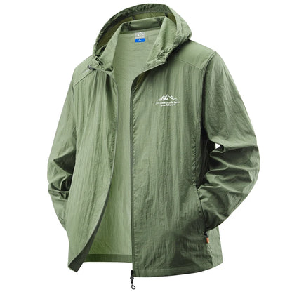 Jacket Mens Spring autumn New men sun protection coat jacket Solid color hooded Jackets casual coat Men's business coats 2318