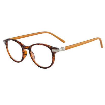 Reading Glasses Unisex – Small Round Frame Anti Blue Light Eyewear With Plastic Titanium Frame