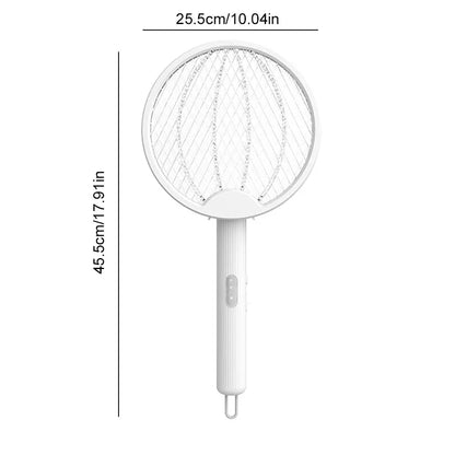 Electric Fly Swatter Rechargeable Electric Mosquito Killer Lamp Bug Zapper Racket Anti Mosquitoes Trap Lamp for Indoor Outdoor