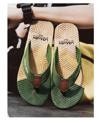 Fashion Men Light Flip Flops Slides Summer Anti-skid Man Slippers Outdoor Beach Male Sandals Household Slides for Men