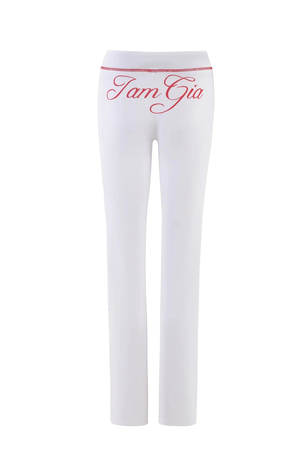 Gia neon pink regular shoulder slim-fit letter print topstitching design slim-fit hooded zip-up short jacket and pants set