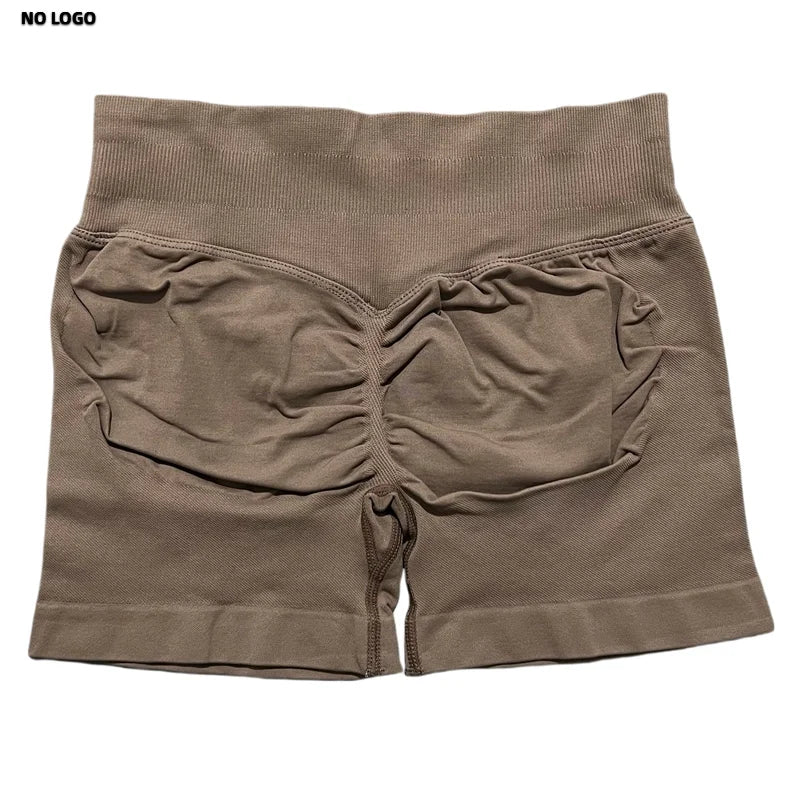 Women Sports Shorts - Low Waist Elastic Band Gym Biker Scrunch Fitness 4.5''