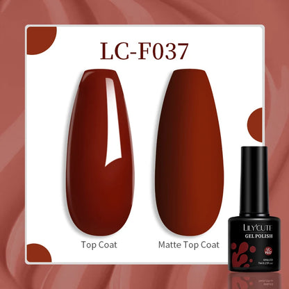 Gel Nail Polish - LILYCUTE UV Gel Varnish 7ML | Soak Off, Long Lasting Colors