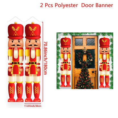 Christmas Door Banner - Festive Xmas Hanging Sign | Holiday Party Decoration 2025