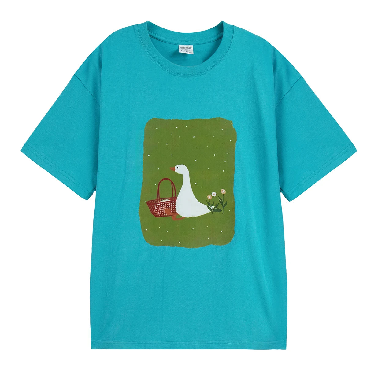 Women's Printed Cotton T-Shirt – Vintage Hip-Hop Loose Top