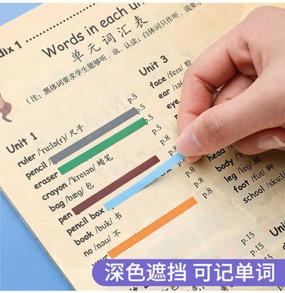 Transparent Rainbow Sticky Notepads - 300 Sheets Kawaii Memo Pad