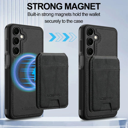 Detachable Leather Case For Samsung Galaxy S26 S25 Ultra S24 Plus S22 S21 FE A55 A35 A16 A36 A56 A15 A14 Card Wallet Phone Bag