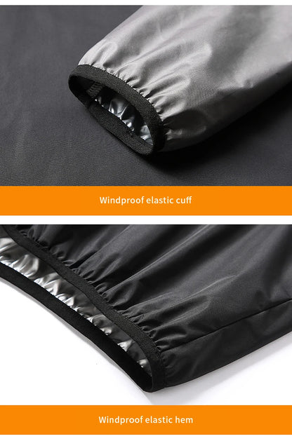 Sauna Suit Unisex Gym Clothing - Full Body Sweating Tracksuit for Weight Loss & Fitness