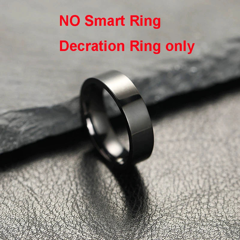 Smart Ring With Dynamic Display Screen 5 ATM Waterproof Blood Oxygen Heart Rate Sleep Monitor Sports Ring Men Women Fashion Ring