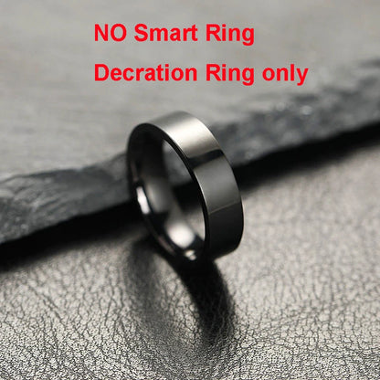 Smart Ring With Dynamic Display Screen 5 ATM Waterproof Blood Oxygen Heart Rate Sleep Monitor Sports Ring Men Women Fashion Ring