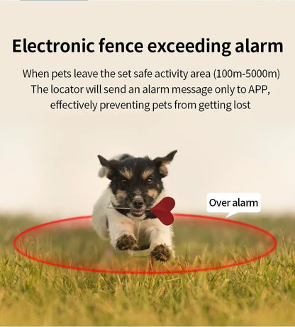Pet Collar Mini GPS Tracker, GSM Wifi LBS Anti-lost Tracker Pet Location Collar IP67 Waterproof for Pet Dog Cat Sheep Tracking