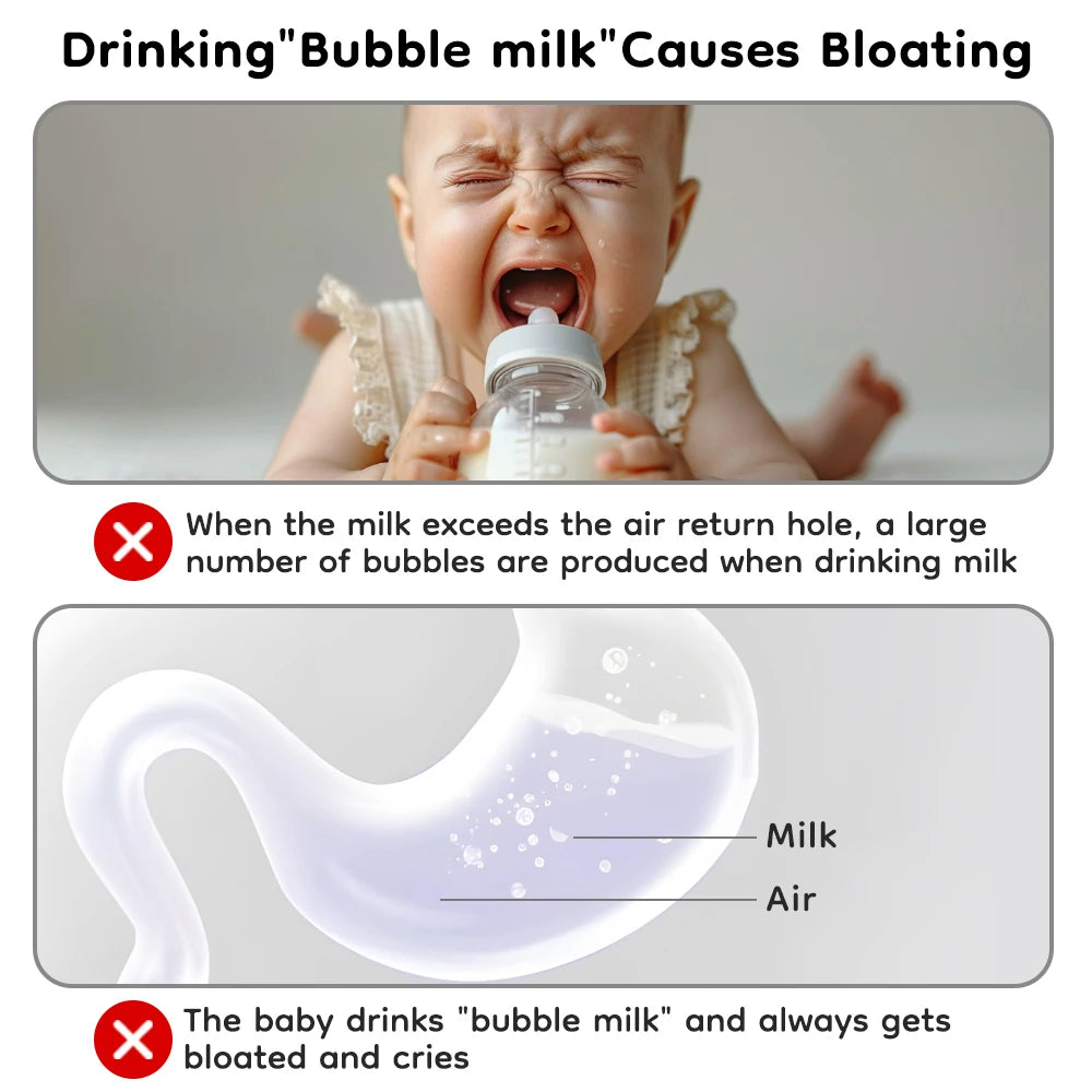 Newborn baby Wide caliber High borosilicate glass Bottles Anti choking Anti-Colic Bottle 0-6 months+ 160ml 240ml Baby Bottles