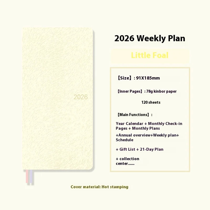 2026 Weekly Planner - Pocket Size Notebook | Week Plan Notepad & Daily Writing Book