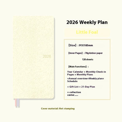 2026 Weekly Planner - Pocket Size Notebook | Week Plan Notepad & Daily Writing Book