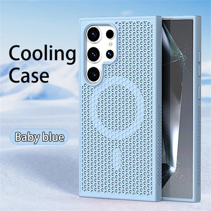 Magnetic For Magsafe Heat Dissipation Phone Case For Samsung S26 S25 S24 S23 Ultra S22 Plus FE Luxury Shockproof Protector Cover