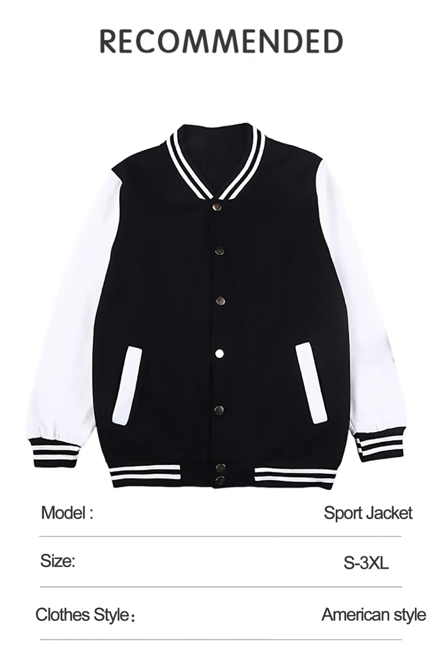 Womens Winter Jacket - Comfortable Fleece Warm Baseball Jersey Coat With Pockets