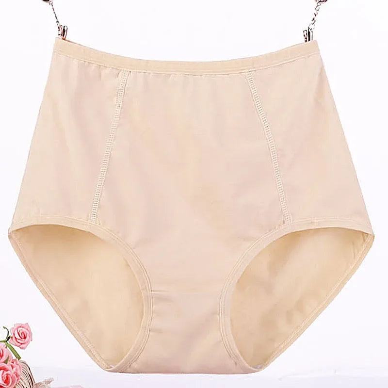 6XL Super Plus Size Women Underwear High Waist Cotton Breathable Lace Trim Panties Postpartum Big Size Ladies Underwear