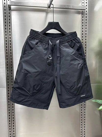 Men's Work Shorts - Large Pocket Elastic Waistband Summer Casual Loose Fit