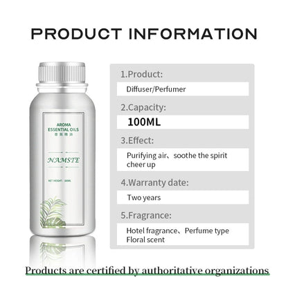 100ML Hotel Room Fragrance Diffuser - Home Air Freshener  Essential Oil Refills - ZOOMNSTORE