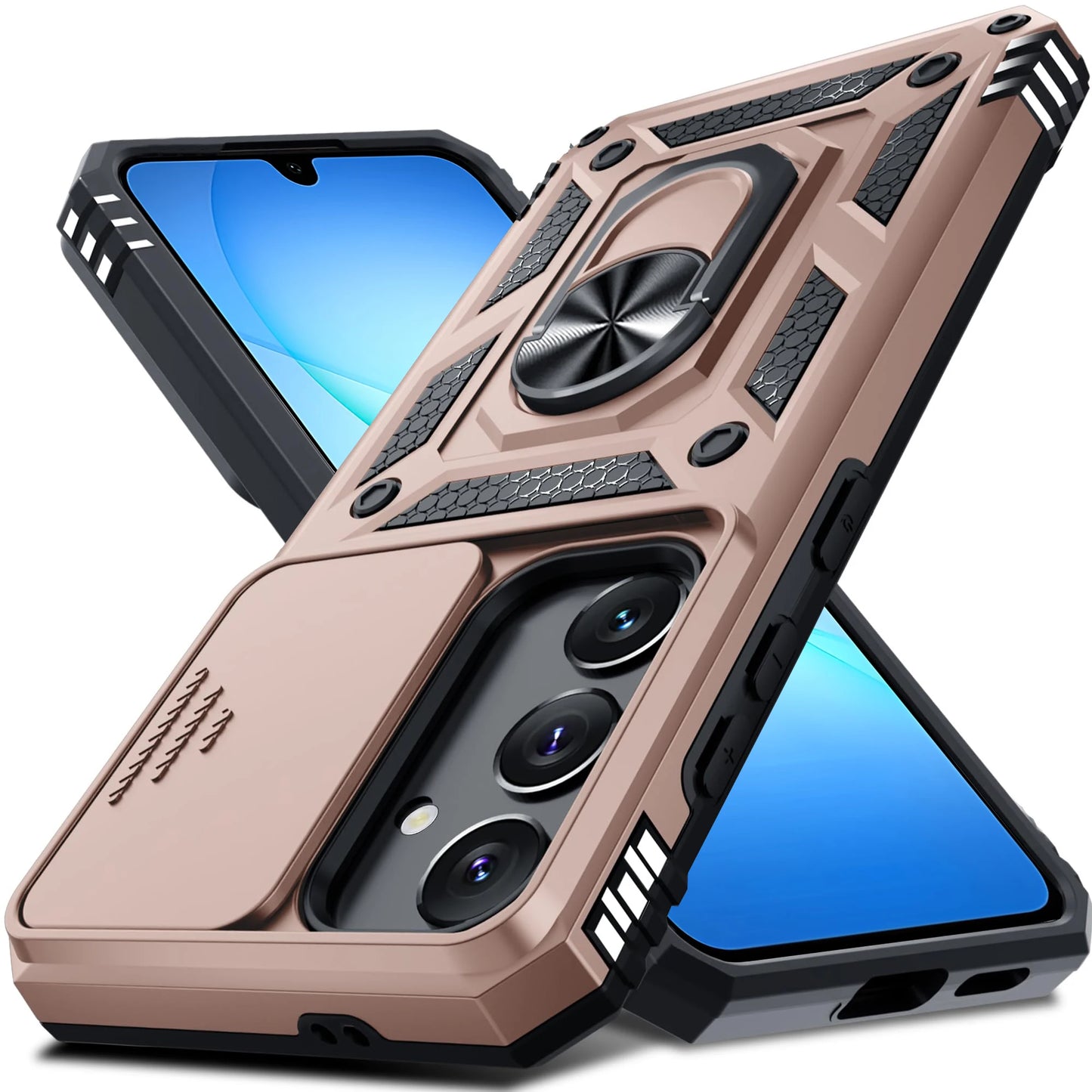 Case For Samsung Galaxy S26 S25 S24 S23  Ultra Plus  FE A17 A37 A57 A56 5G Military-Grade Protection Phone Slide Camera Cover