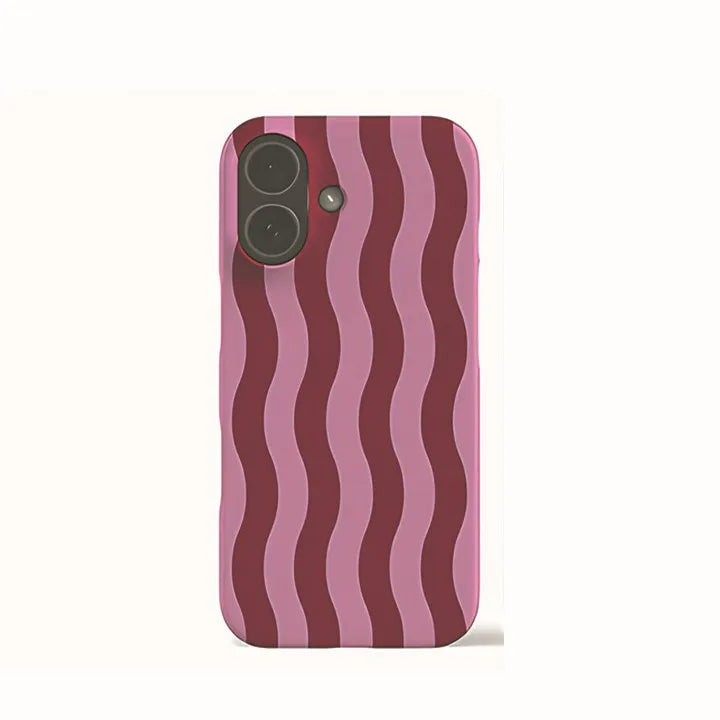 Colorful Stripes Phone Case for iPhone 17 16e 16 15 14 13 12 11 X XS XR XSMAX 7 8 Air Pro Max Plus Luxury Double-layer