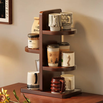 Multifunctional Desktop Multi-layer Cup Holder Office Simple Small Flower Stand Kitchen Countertop Rack Seasoning Storage Rack