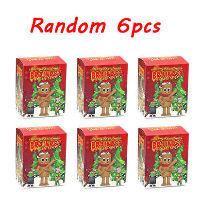 New Christmas Edition Tungtungsahur Figure Funny Doll Desktop Decoration Tralalero Tralala Figure Model Kids Christmas Gifts