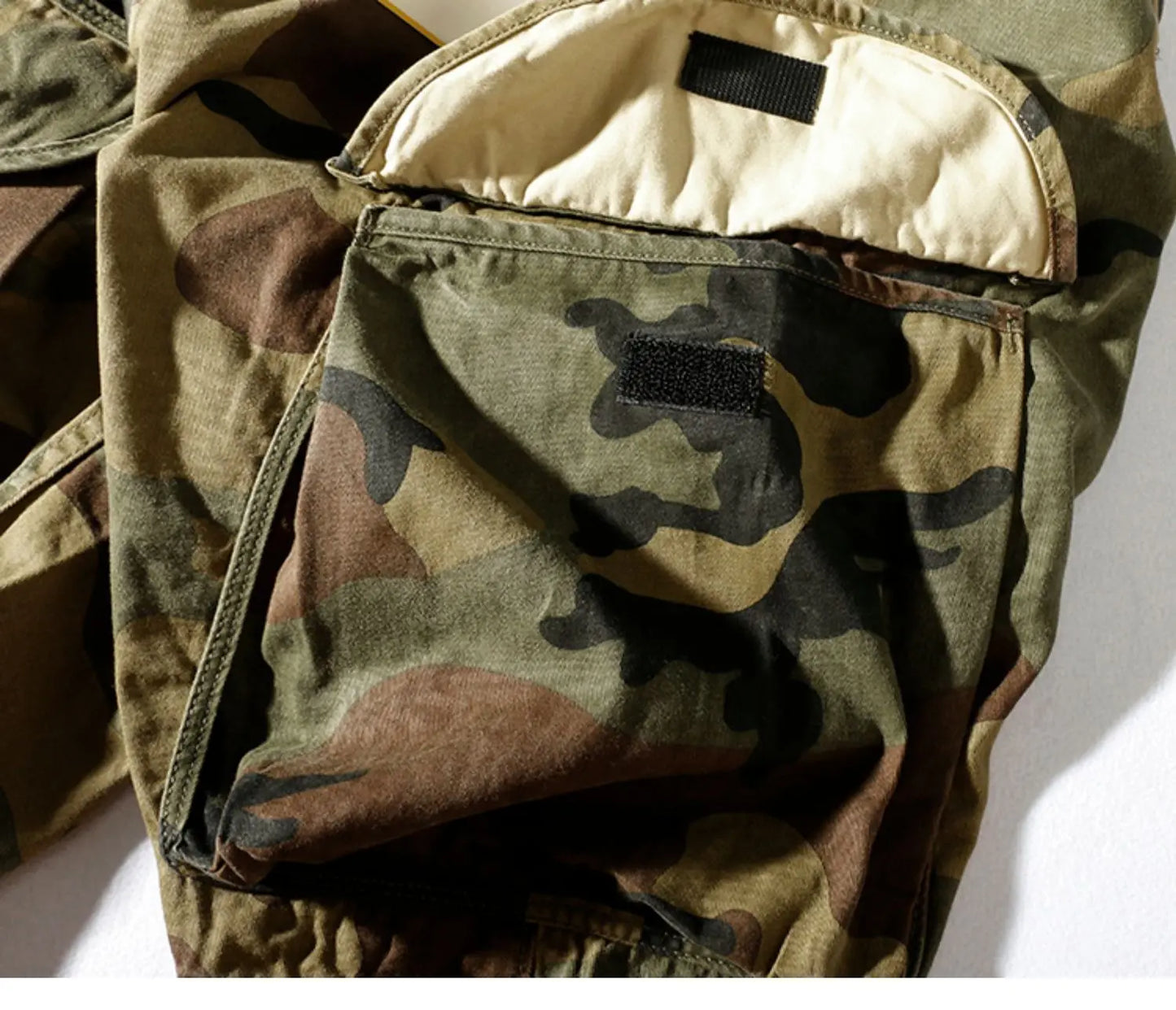 Sand Desert Jungle Camouflage Pattern Shorts for Men Summer Retro American Cotton Half Pants Youth Male Casual Straight Workwear
