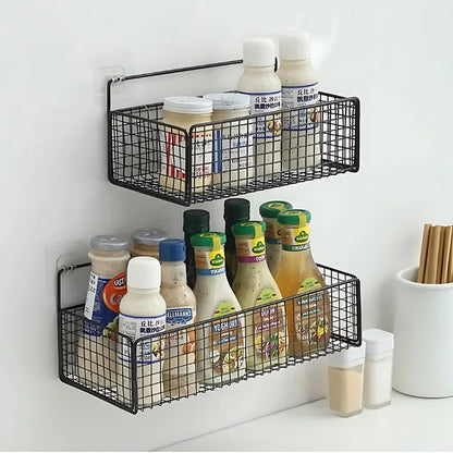 Multifunctional Bathroom Organiser - Wall Mount Toiletries Storage Rack