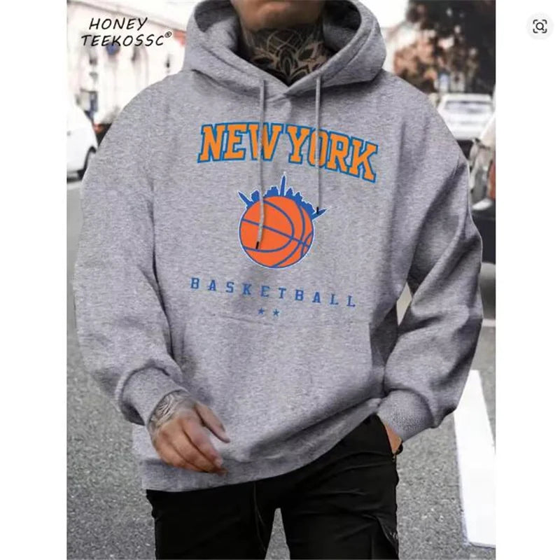 Brooklyn Est 1998 New York Printing Men Hoodies Harajuku Crewneck Hoodie Fashion Oversize Hoody Autumn Comfortable Tracksuit