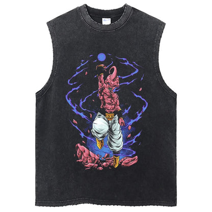 Dragon Ball Anime GYM Sleeveless Tshirt Vintage Sports Tank Tops Streetwear Sleeveless Graphic Harajuku Cotton Vest T-Shirts
